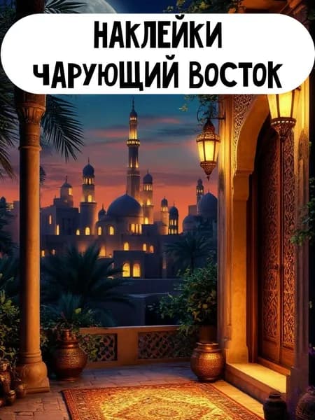 Набор наклеек стикеров Чарующий Восток 16 шт