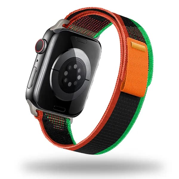 Тканевый ремешок для Apple Watch, Series 1-9, SE, Ultra / 42, 44, 45, 49 mm, Series 10 / 46 mm. Нейлоновый ремешок для Эпл Вотч.