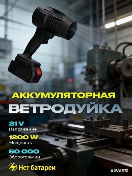 GEALFIS Воздуходувка с бесщеточной турбиной, для аккумуляторов Makita 18В, 850Вт, уборка листьев, снега, пыли, поток 15 м/с