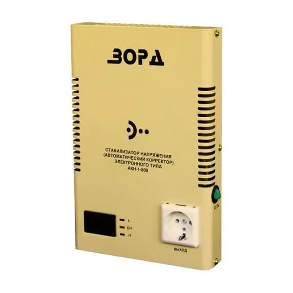 Стабилизатор напряжения ЗОРД АКН-1-800 Slim, 800 ВА, 500 Вт, без коробки и инструкции