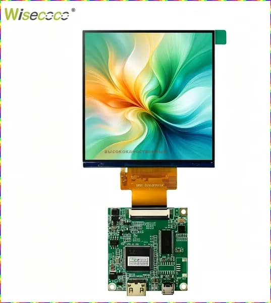 Пиксельный экран 4" квадратный ЖК-дисплей 480×480 , драйверная плата Micro USB, для умного дома и Raspberry Pi, хаки