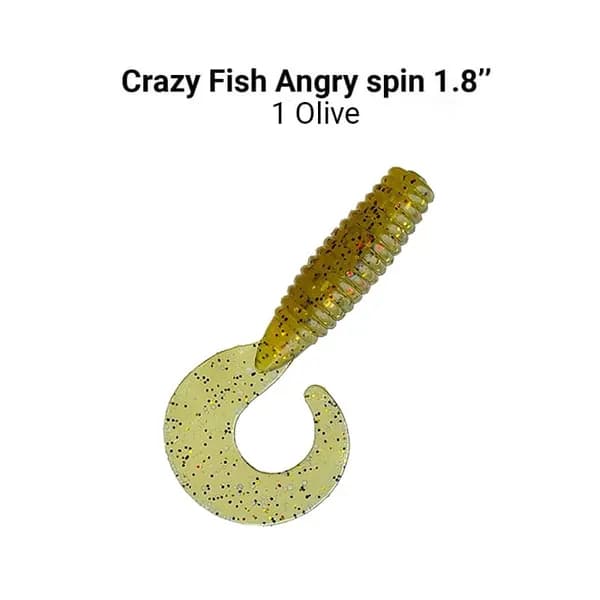 Силиконовые приманки СF Angry spin 1.8" 79-45-1-6, 10шт.