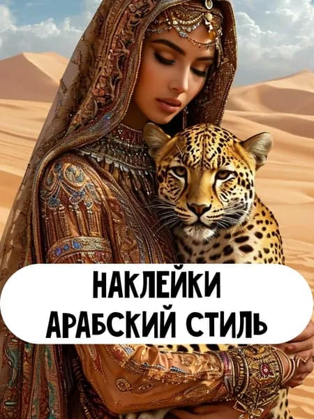 Набор наклеек стикеров Арабский стиль 16 штук