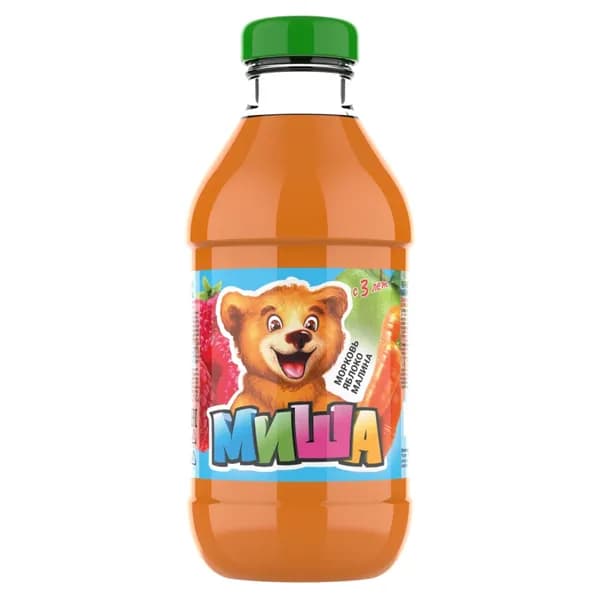 Нектар МИША Морковь-яблоко-малина, 330 мл