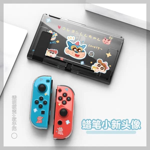 Прозрачный жесткий чехол Switch Cinnamoroll Pochacco OLED док-станция коробка для игровых карт