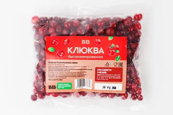 Клюква свежезамороженная, 300 г