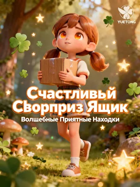 Сценарный заголовок: Бокс "Счастливое приключение", стильные мелочи, атмосферный подарок для досуга