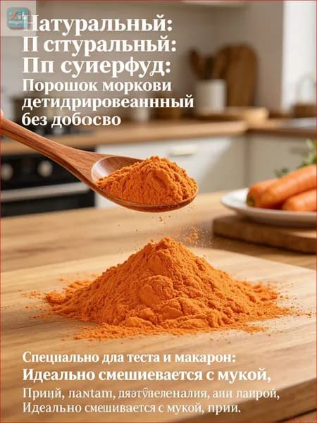 Морковный порошок натуральный , сушеный пищевой краситель для теста