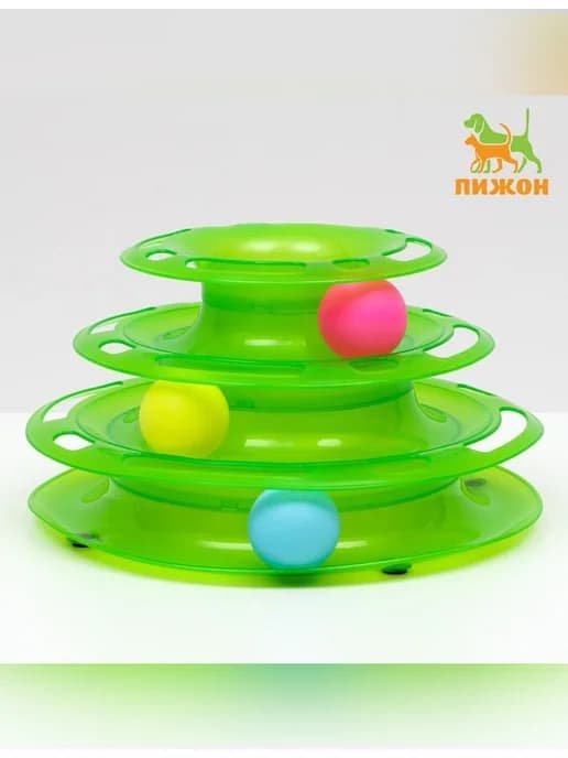 Игровой комплекс для кошек с шариками
