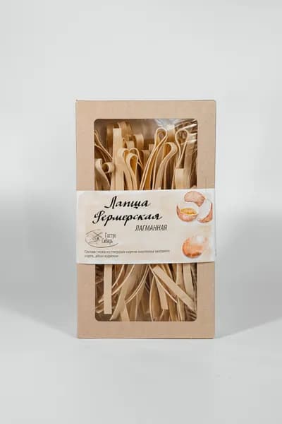 Лапша фермерская лагманная Гастро-Сибирь 2шт в упаковке