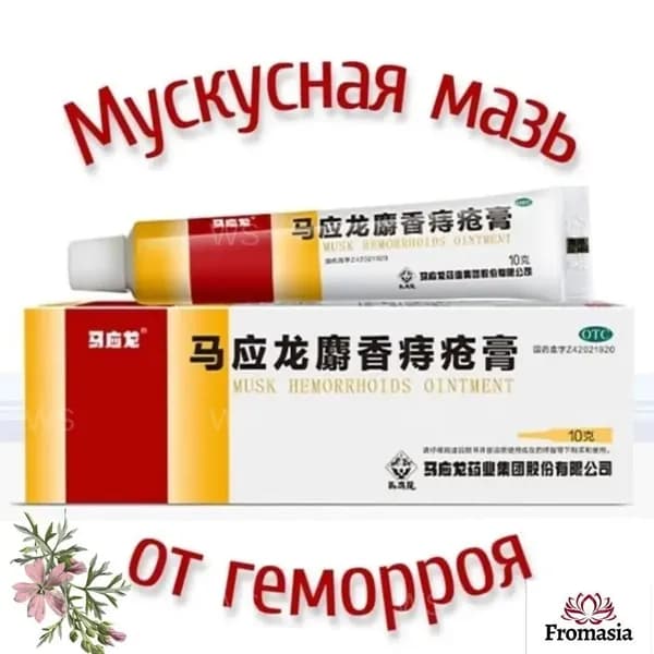 Большая упаковка 4г мускусной мази от трещин и геморроя, популярный эксклюзив