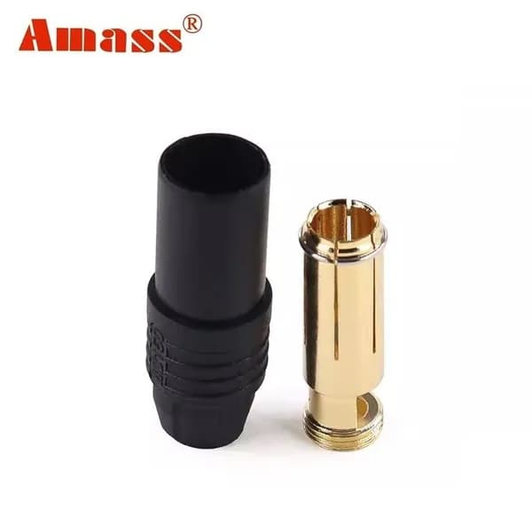 Силовой разъем Amass AS150-F, мама чёрный