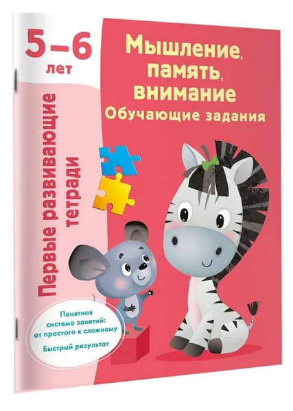 Мышление, память, внимание. Обучающие задания. 5-6 лет