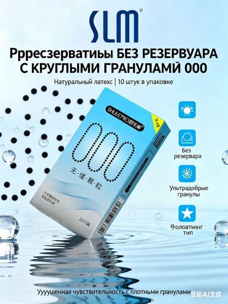 Ультратонкий и сверхсмазывающий презерватив без капсулы для хранения спермы 001