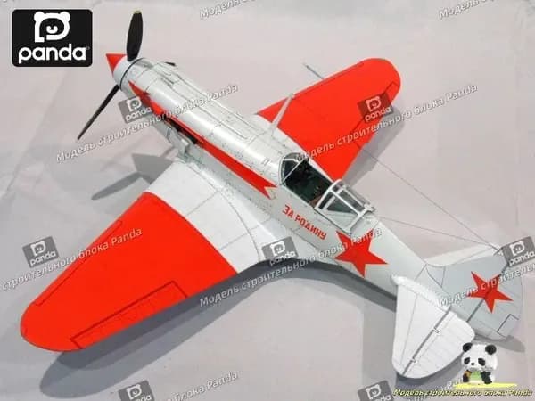 1:32, советский ночной истребитель МиГ-3, бумажная модель, военный веер, подарок