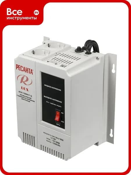 Стабилизатор напряжения Ресанта АСН 1500 Н/1-Ц Lux 63/6/20