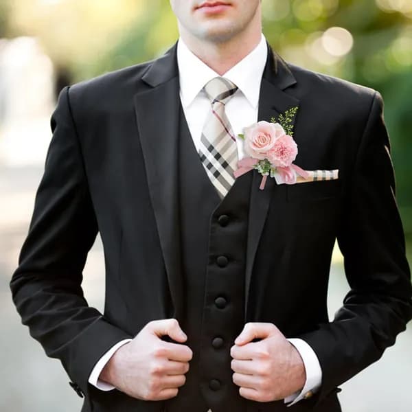 бутоньерка, Свадьба жениха и невесты, Boutonniere, Розовый, 1 шт.