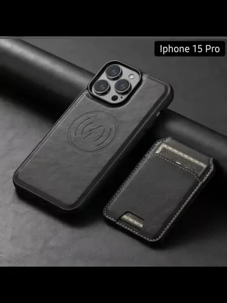 Чехол с Картхолдером из Экокожи на Iphone 15 Pro