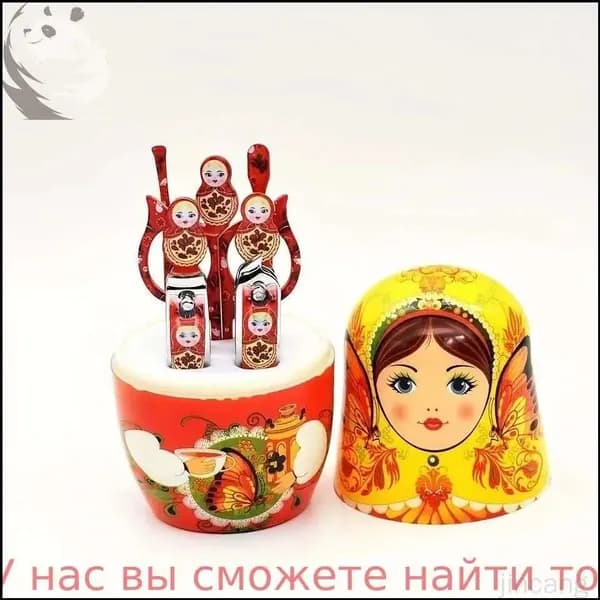 Подарочный набор маникюрных инструментов в виде матрешки, кусачки для ногтей, пилки, инструменты для ухода за ногтями