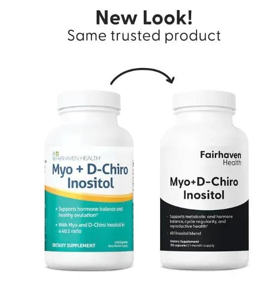 Мио-инозитол и D-хиро-инозитол, 120 капсул ,Fairhaven Health