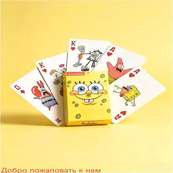 Игральные карты Губка Боб Квадратные Штаны , коллекционные, с героями мультфильма