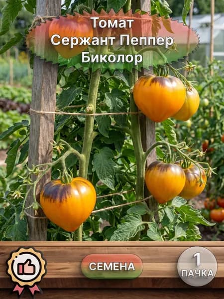 Коллекционные семена томата Сержант Пеппер Биколор, 1 пачка