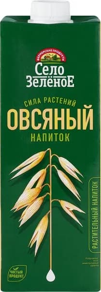 Напиток растительный СЕЛО ЗЕЛЕНОЕ Овес 1,8%, 1000мл2шт