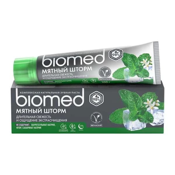 Зубная паста Мятный шторм Biomed 100г