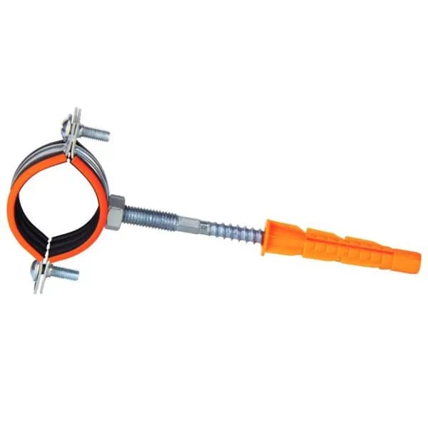 Хомут сантехнический HUMALT TRD0000029037, 1" (32-35), М8, c шпилькой-шурупом и дюбелем