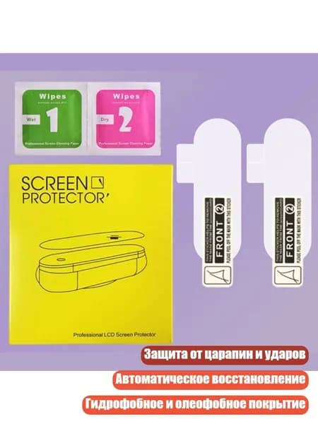 Защитная пленка TPU для Mi Band, 2 штуки - Белочная паста хорошая