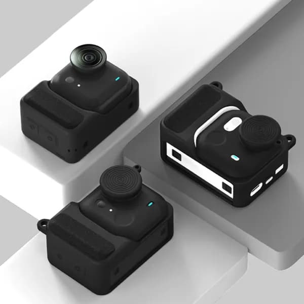 Силиконовый чехол для экшн-камеры Insta360 GO Ultra с магнитным креплением и защитой объектива