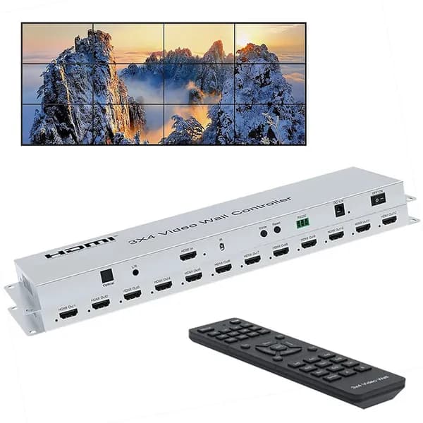Контроллер видеостены 3x4, 1 вход/12 выходов, HDMI 1.4, RS232, IR (ORIENT HSP3X4WA)