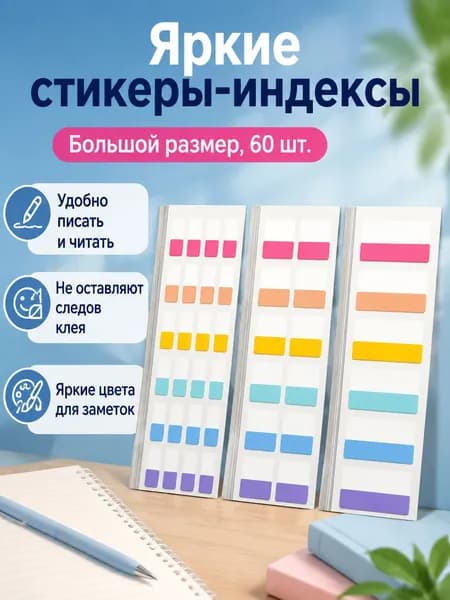 Этикетка для печати, для контроля срока годности 4.5 x 27 см, 60 шт.