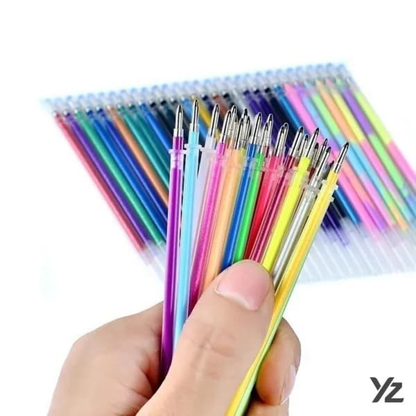 Сменные картриджи для акварельных гелевых ручек, 24 цвета, 5 мл школьные расходные материалы
