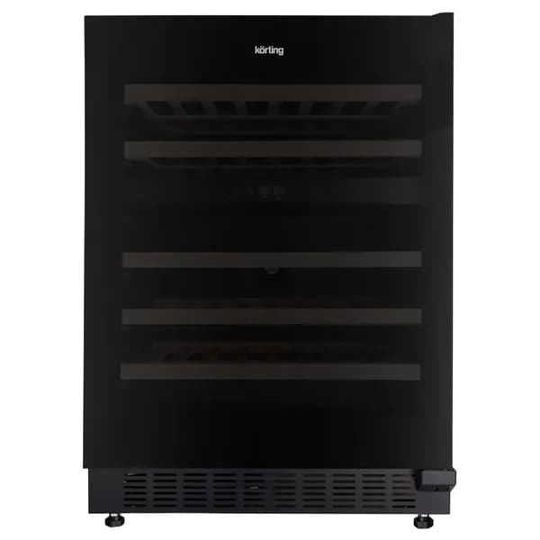 Винный шкаф встраиваемый Korting KFW 803 DB GN, черный