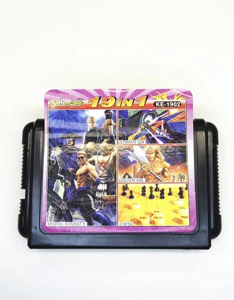 Картридж для SEGA 16 bit "19 игр в одном" без коробки KE-1902
