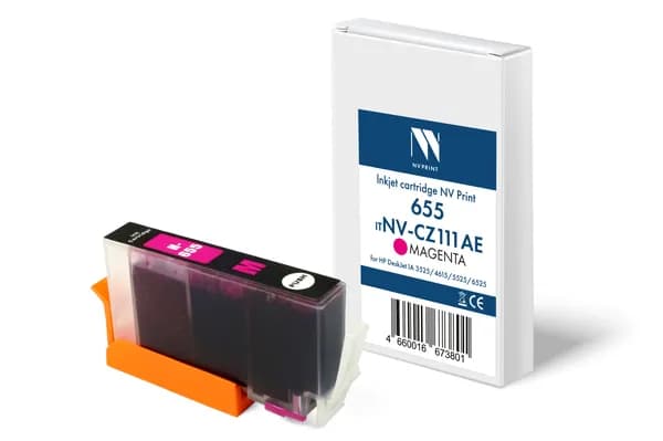 Струйный картридж NV Print 655 (NV-CZ111AE) Magenta для HP DeskJet IA 3525/4615/5525/6525 (15 мл ) совместимый