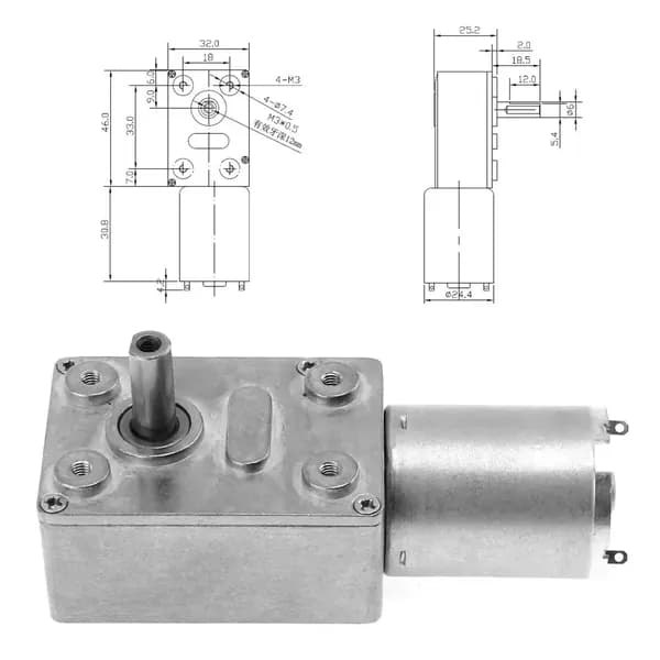 Mотор-редуктор JGY370 - 6 оборотов в минуту