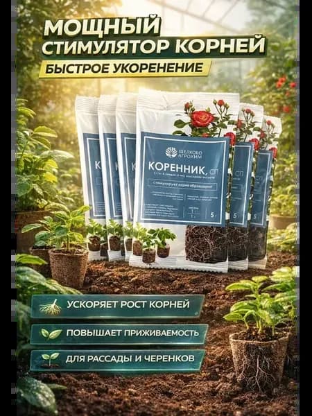 Удобрение для выращивания рассады Коренник 5 шт