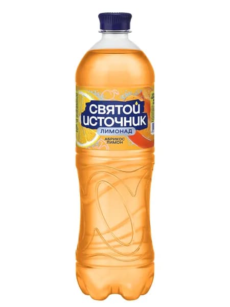 Лимонад Святой Источник со вкусом абрикоса и лимона, 1 л