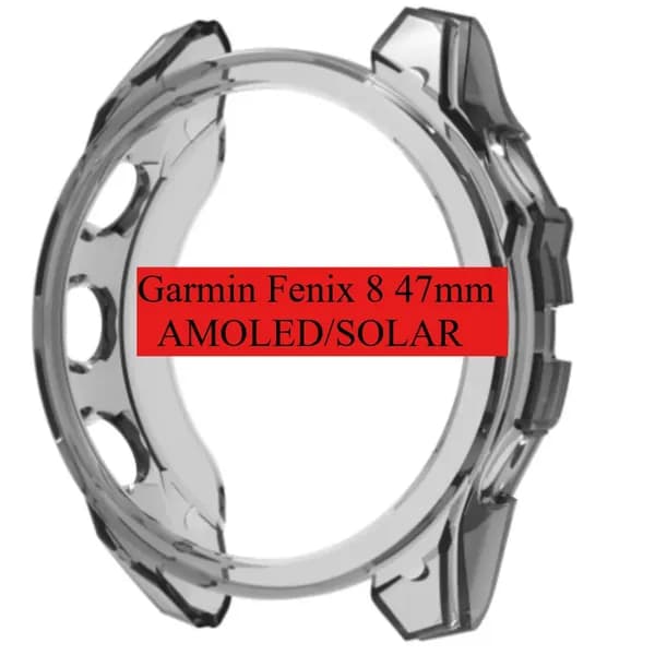 Мягкий защитный чехол из ТПУ совместимые Garmin Fenix 8 43mm 47mm 51mm AMOLED SOLAR