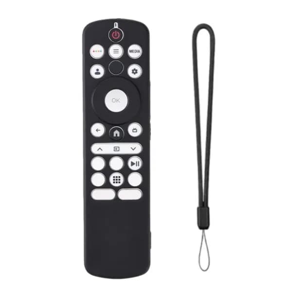 (1 шт) Силиконовый чехол для пульта Haier HTR U33G, черный