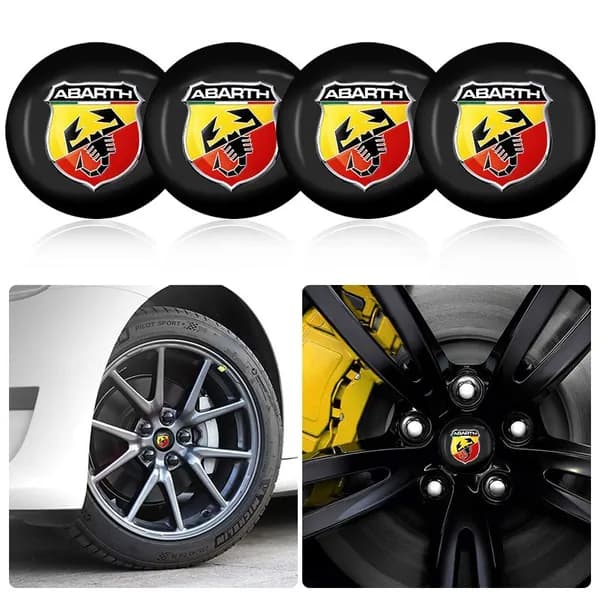 4 шт 56мм Abarth крышка обода цоколя центрального колеса автомобиля