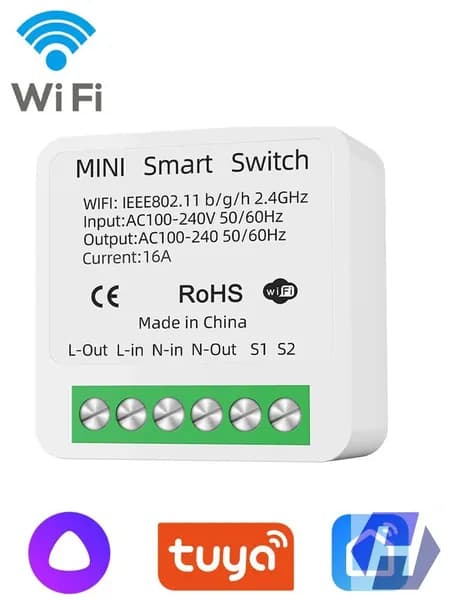 Управляемый Алисой бестселлер, Smart Life реле 16А WiFi
