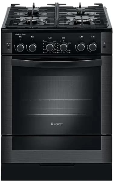 Газовая плита GEFEST ПГЭ 6502-02 0044 с электрической духовкой, черная