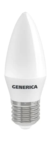 Лампа GENERICA led e27 12вт 3000к свеча теплый
