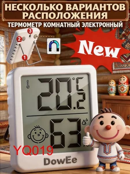 термометр комнатный,термометр электронный,для дома,гигрометр комнатный,метеостанция домашняя DOW-0408