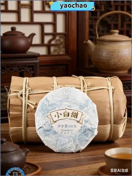 Китай Юньнань Белый Чай Лао Шоу Мэй . Чайный Пирог XiaoBaiTian White Tea