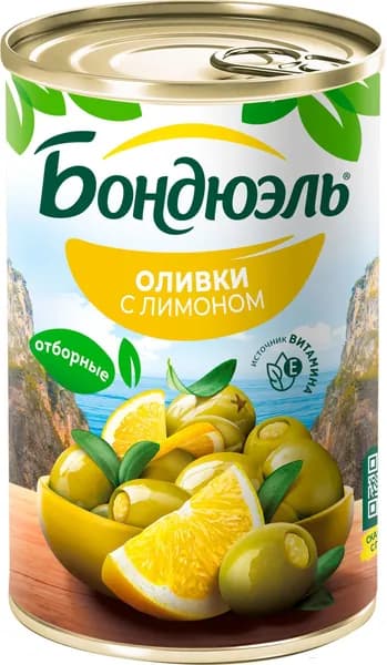 Оливки с лимоном БОНДЮЭЛЬ, 300г