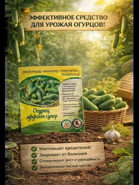 Огурец Эффект Супер — защита и рост урожая в одном средстве